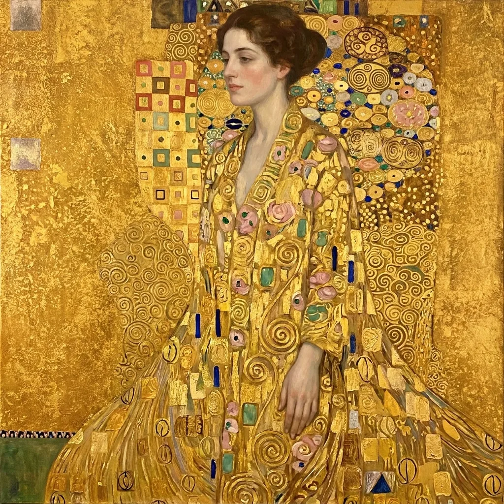 Woman in a Golden Robe